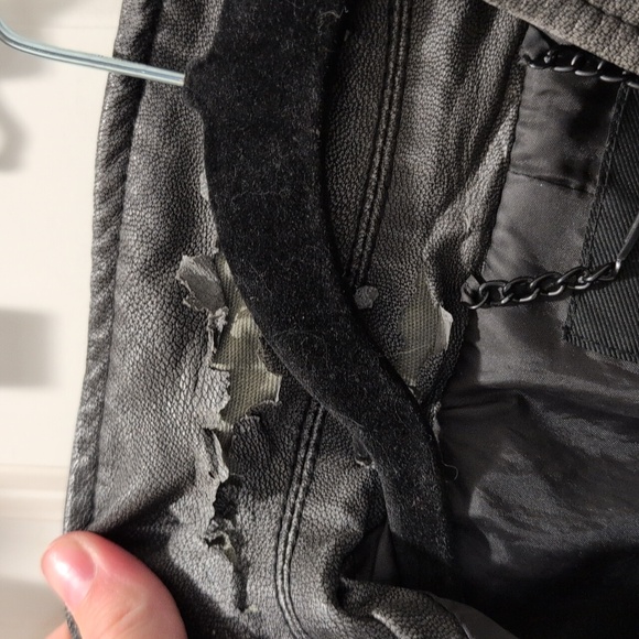 Express Vegan Leather Moto Jacket - Picture 6 of 8